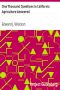 [Gutenberg 5152] • One Thousand Questions in California Agriculture Answered